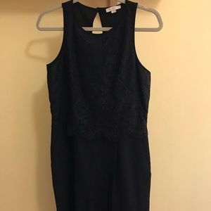 Loft silk and lace dress jumpsuit
